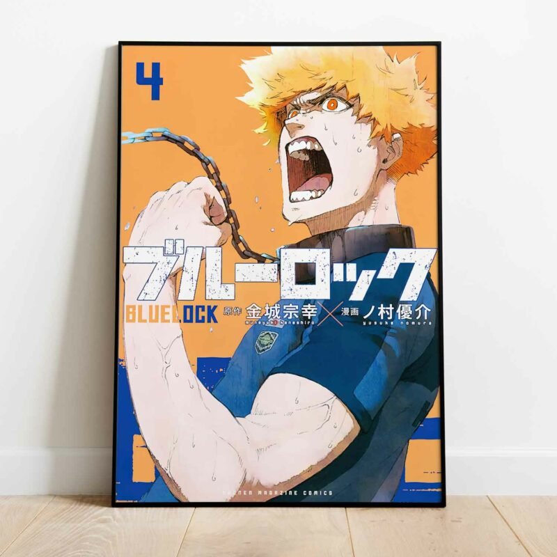 Blue Lock Manga Vol. 4 Anime Poster