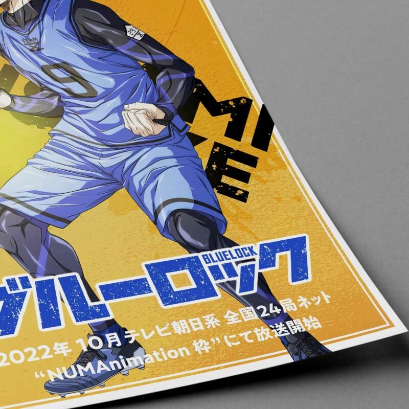 kunigami Rensuke Blue Lock Anime closeup Poster