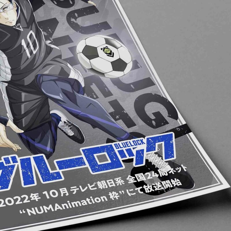 Tsurugi Zantetsu Blue Lock Anime closeup Poster
