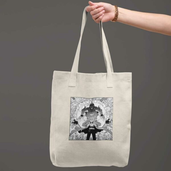 Edward Elric and Alphonse Elric Alchemist Anime cotton Tote Bag