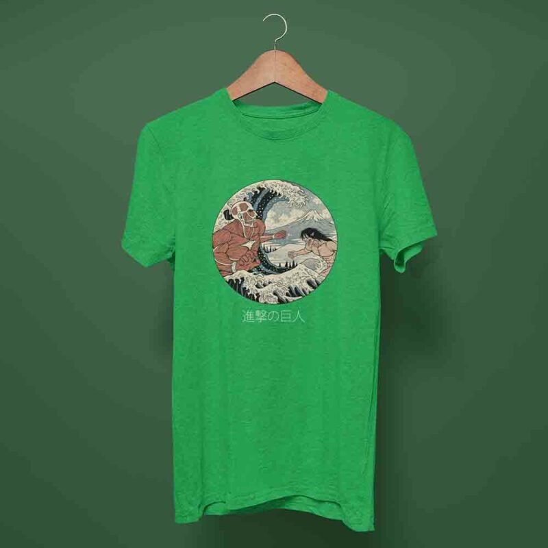 Eren Titan Colossal Titan Attack on Titan Irish Green T-Shirt