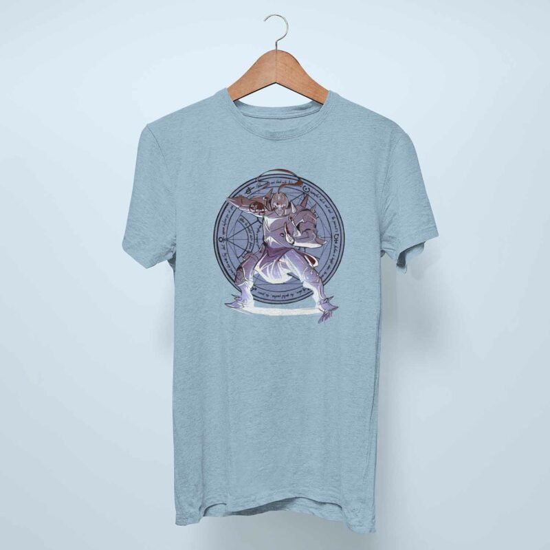 Alphonse Elric Fullmetal Alchemist Anime Light Blue T-Shirt