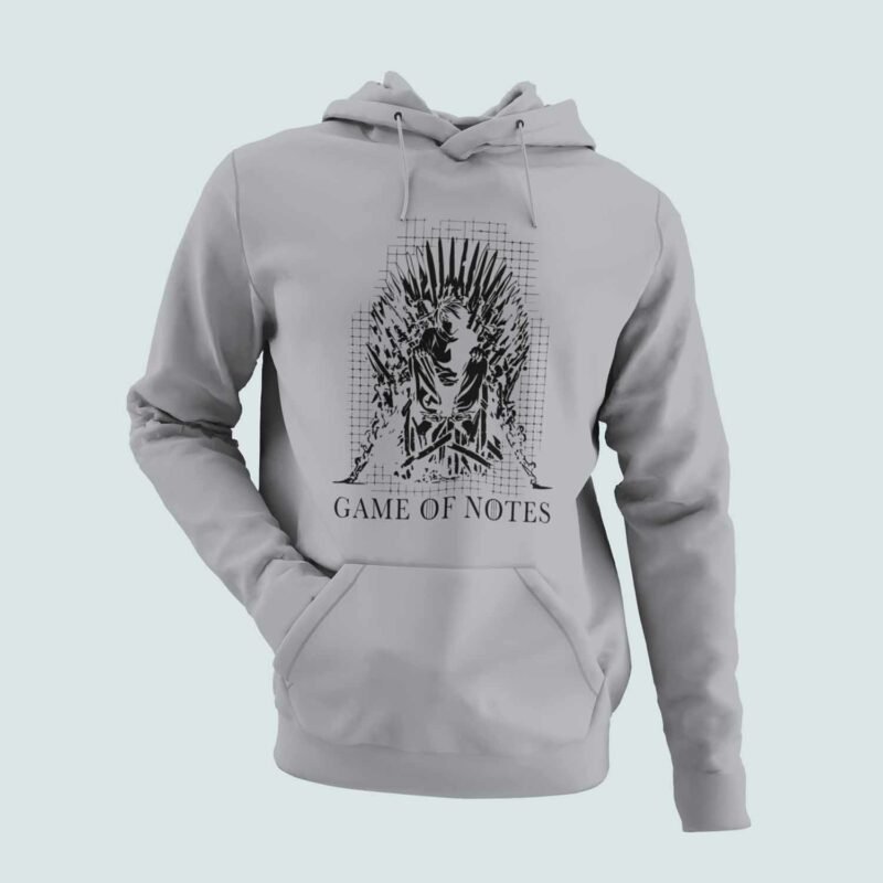 Game of Notes Death Note Anime Sports Grey Hoodie