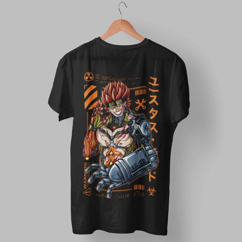 Eustass Kid One Piece Anime Black Shirt