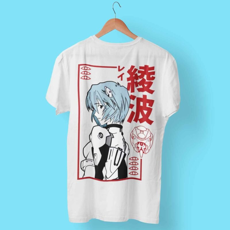 Rei Ayanami Neon Genesis Evangelion Anime White T-Shirt