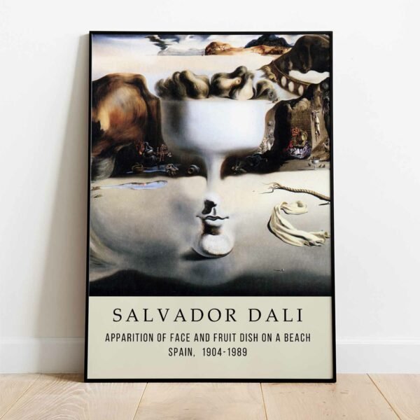 Salvador Dali - Apparition of Face and Fruit Dish on a Beach Poster