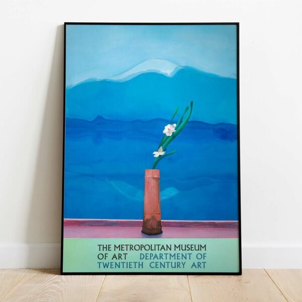 David Hockney-Mount Fuji and Flowers-2016 Poster