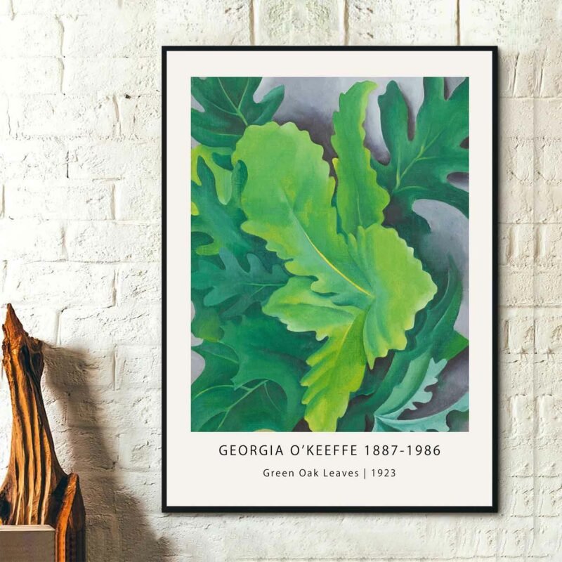 Green Oak Leaves 1923 Poster