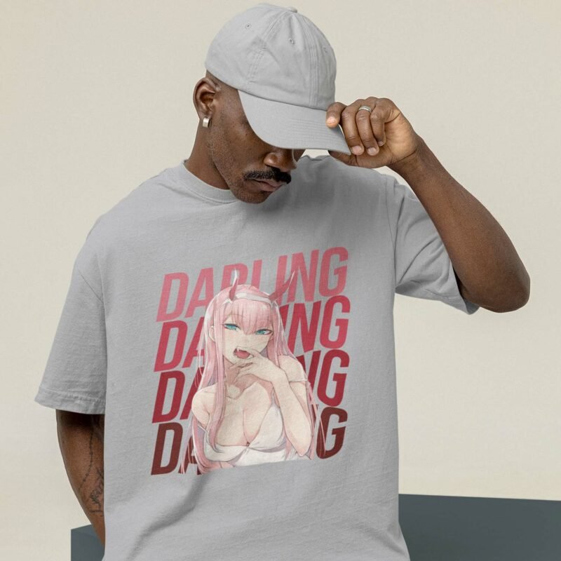 Darling in the Franxx 002 Hentai Sports Grey Shirt