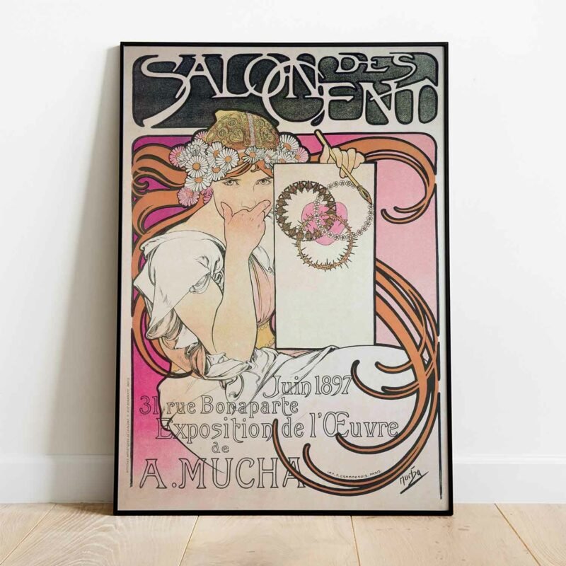 Untitled-1 Salon des Cent- Exhibition of the Work of A. Mucha 1897 Painting