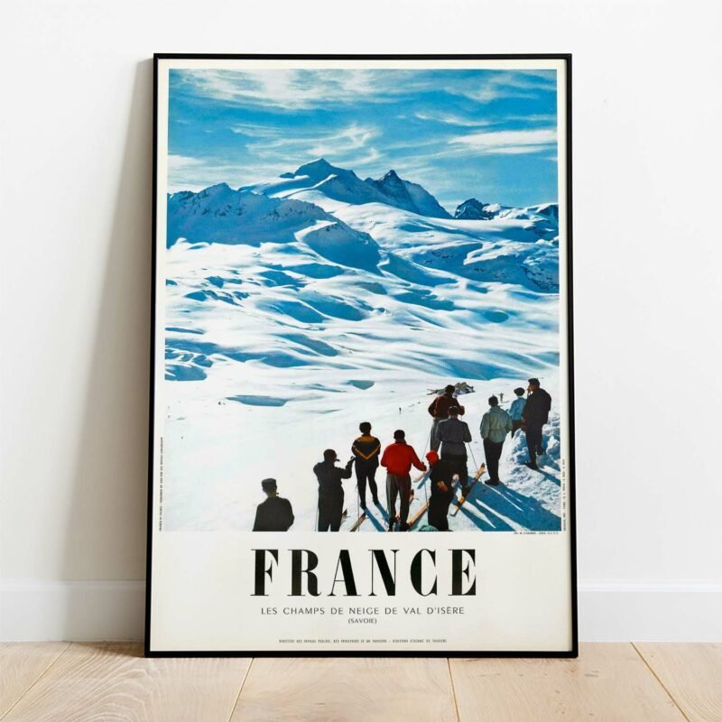 France Val Disere by M Carabin Travel Poster