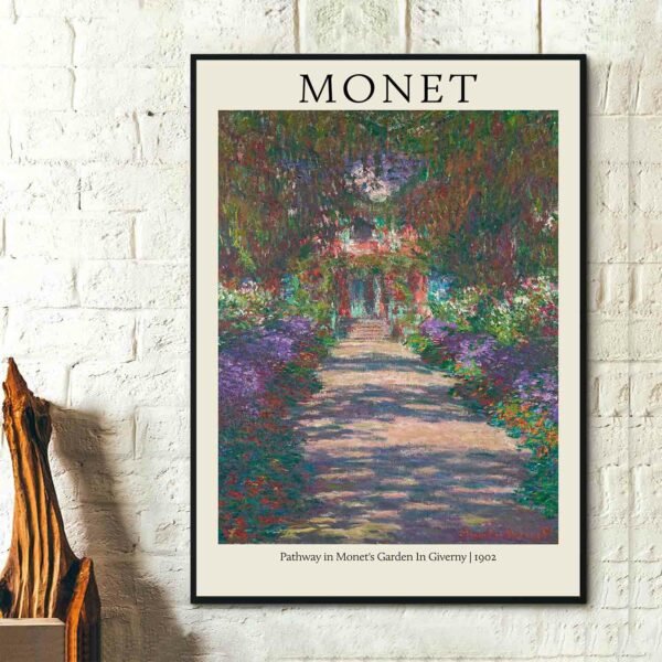 Pathway in Monet's Garden In Giverny, 1902 poster