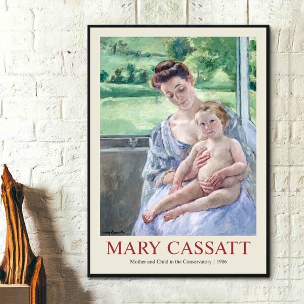 Mother and Child in the Conservatory, 1906 Poster