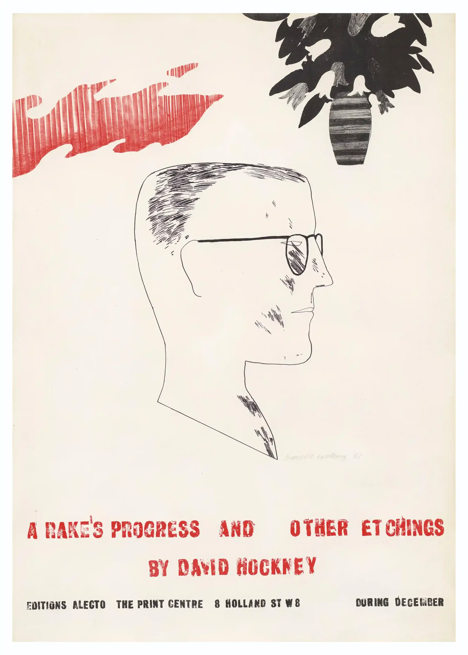 David Hockney “A Rake's Progress” Exhibition Poster (1963) | Pop Art Print