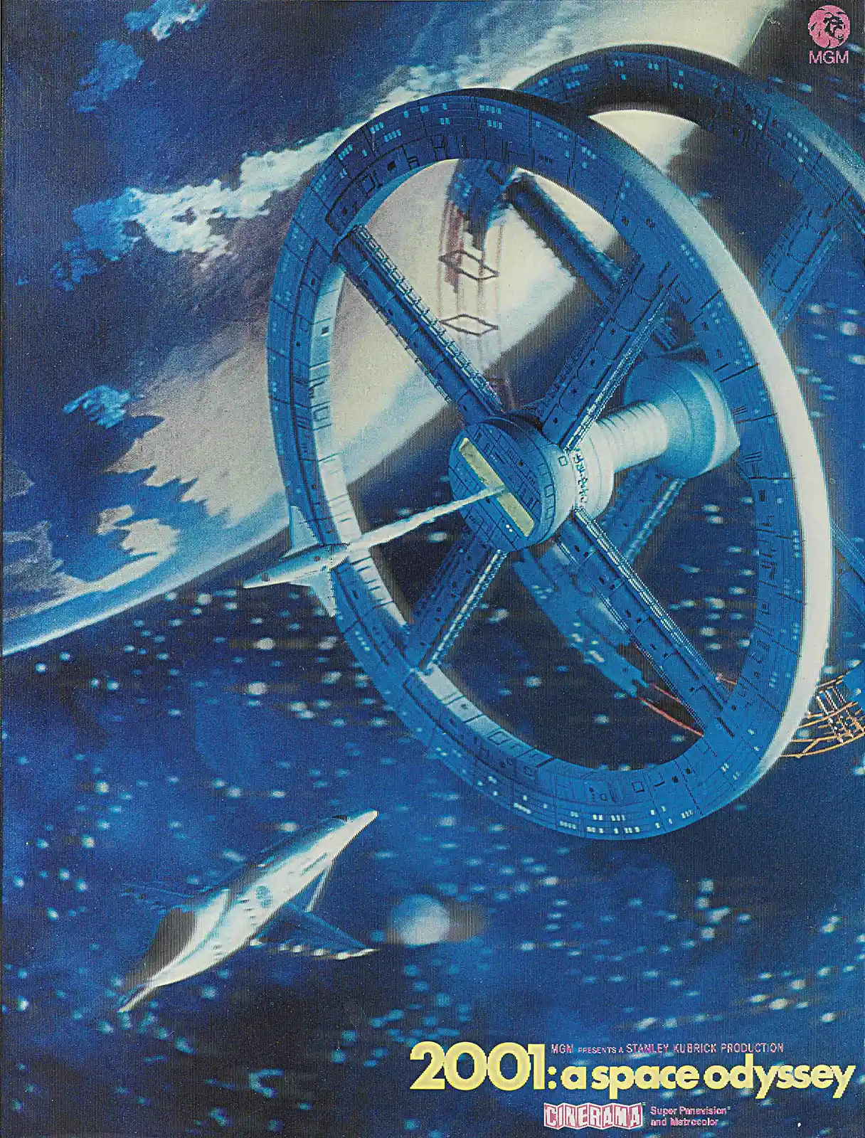 2001: A Space Odyssey Movie Poster – 2001 Vintage Poster (Style A): Vintage Sci-Fi Wall Art Print