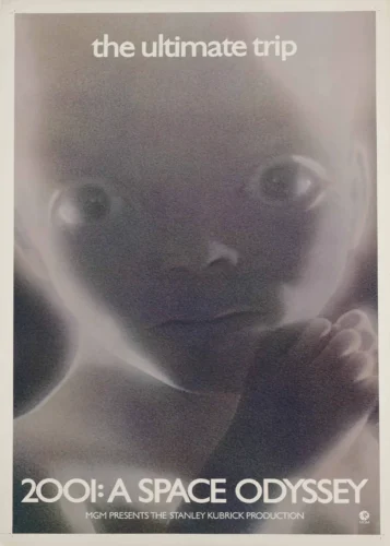 2001: A Space Odyssey Star Child Stanley Kubrick Movie Poster
