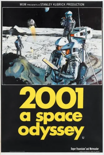 2001: A Space Odyssey Vintage Lunar Expedition Movie Poster