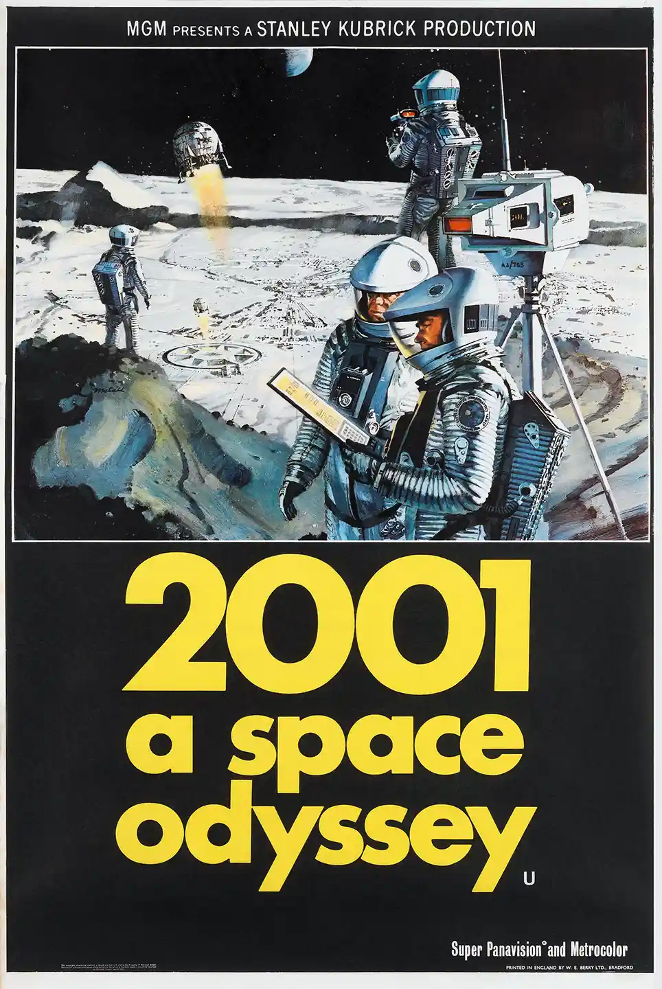 2001: A Space Odyssey Movie Poster – 2001 Vintage Poster (Style C): Vintage Sci-Fi Wall Art Print