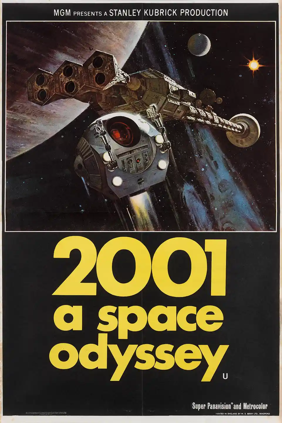 2001: A Space Odyssey Movie Poster – Iconic Poster: Vintage Sci-Fi Wall Art Print