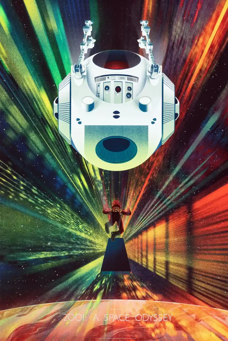 2001: A Space Odyssey Star Gate Movie Poster - by Kevin Tong