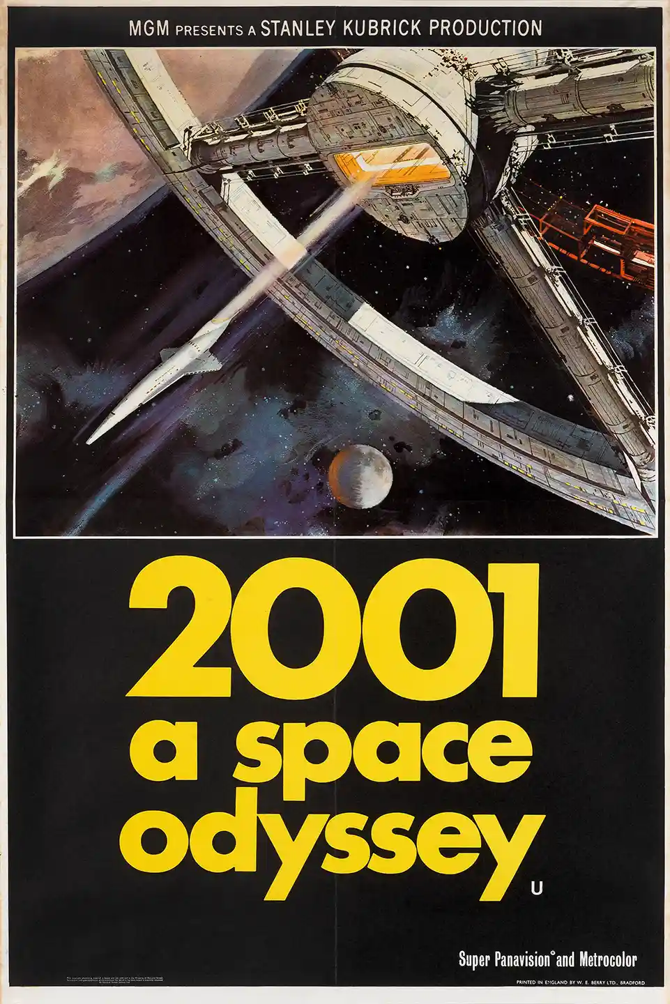 2001: A Space Odyssey Movie Poster – 2001 Original Theatrical Poster: Vintage Sci-Fi Wall Art Print