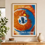 2001 Space Odyssey Star Child Retro Sci-Fi Vintage Movie Poster