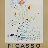 Pablo Picasso Bonne Fete Monsieur Picasso UCLA Exhibition Art Print