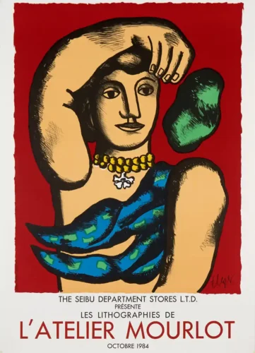 Fernand Leger Marie l'acrobate 1984 Atelier Mourlot Art Print