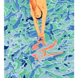 David Hockney Munich 1972 Olympics The Diver Art Print