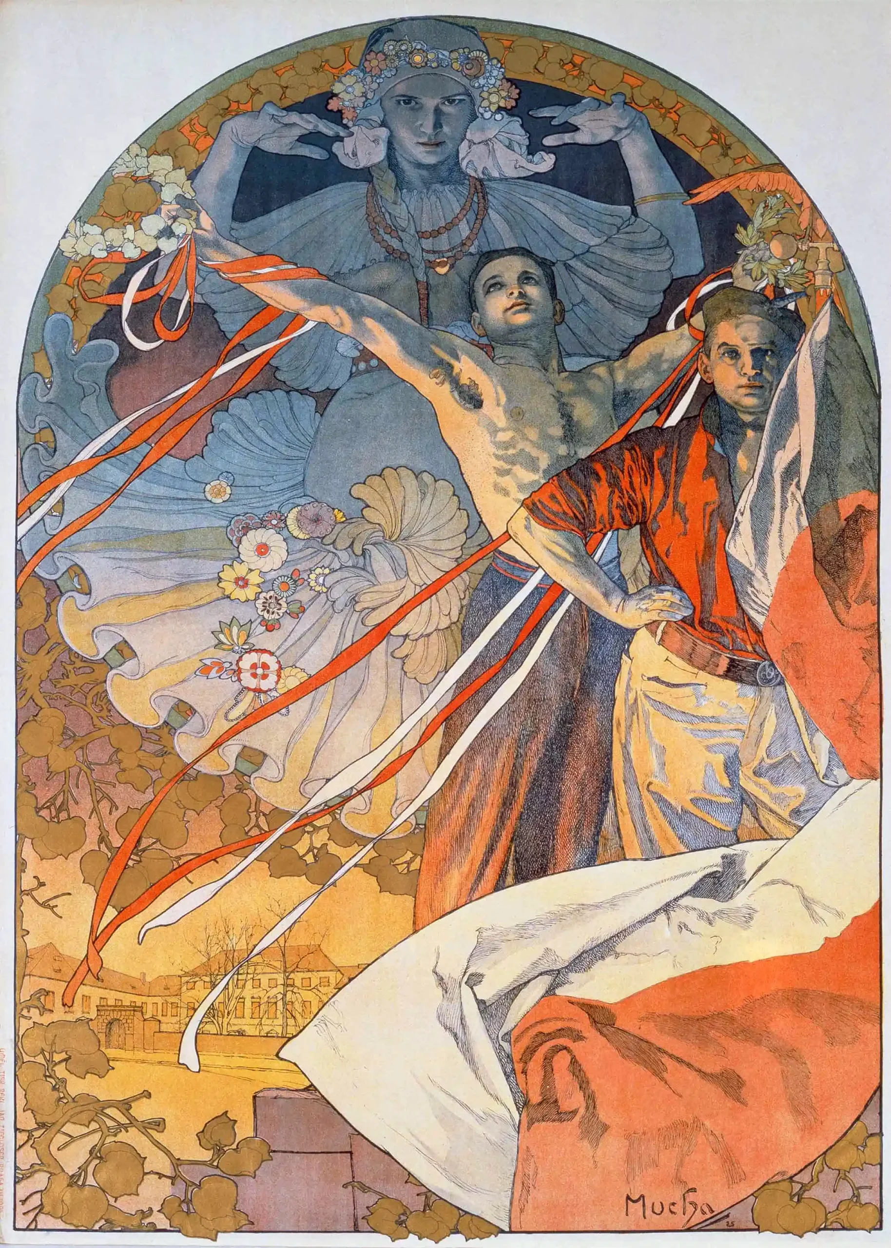 Alphonse Mucha VIII Sokol Slet Prague Poster (1926) | Vintage Art Nouveau Print
