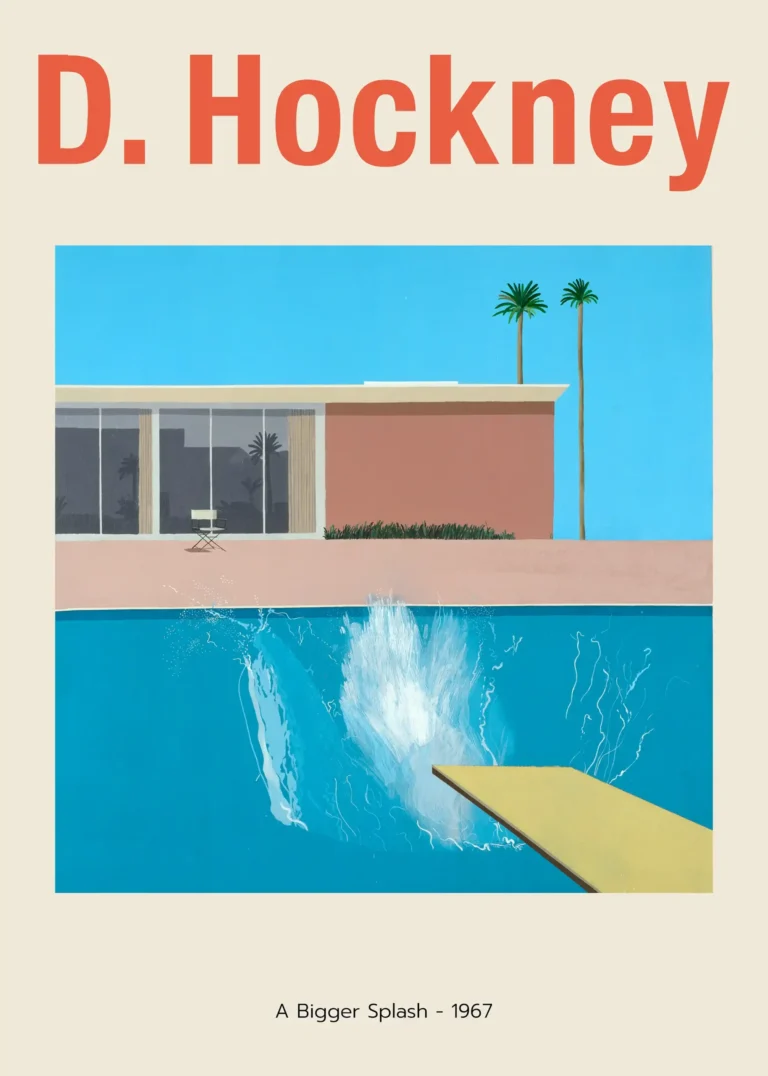 David Hockney A Bigger Splash 1967 Mid-Century | MerchFuse