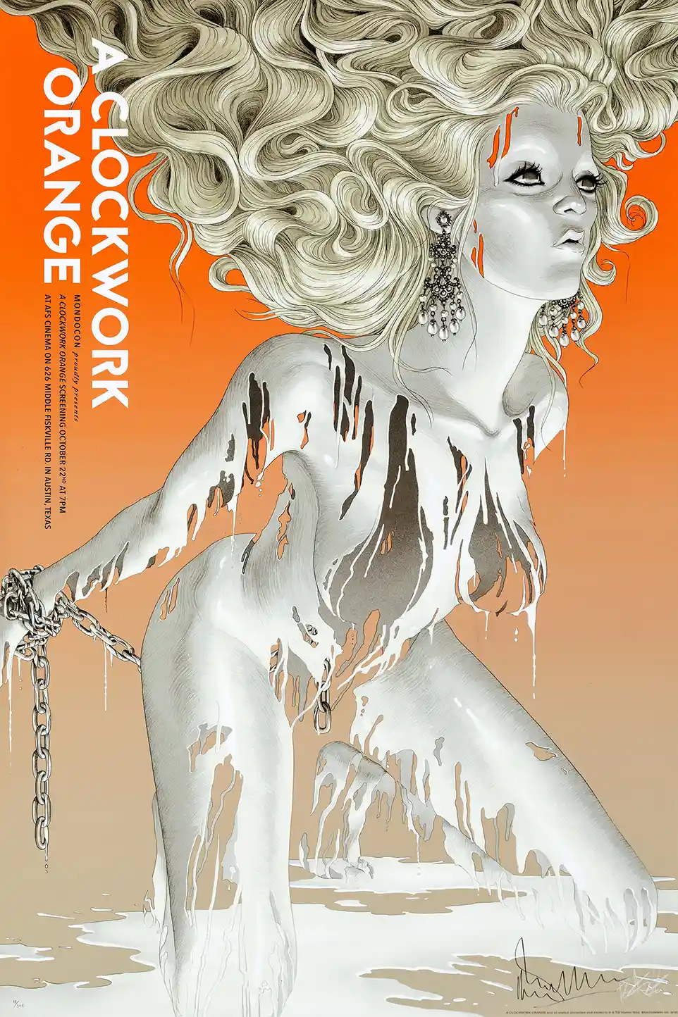 A Clockwork Orange Mondo Poster by Rory Kurtz | Iconic Stanley Kubrick Art Print