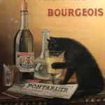 Vintage Absinthe Bourgeois Poster (1902) | Iconic French Black Cat Advertising Print 1 Absinthe Bourgeois