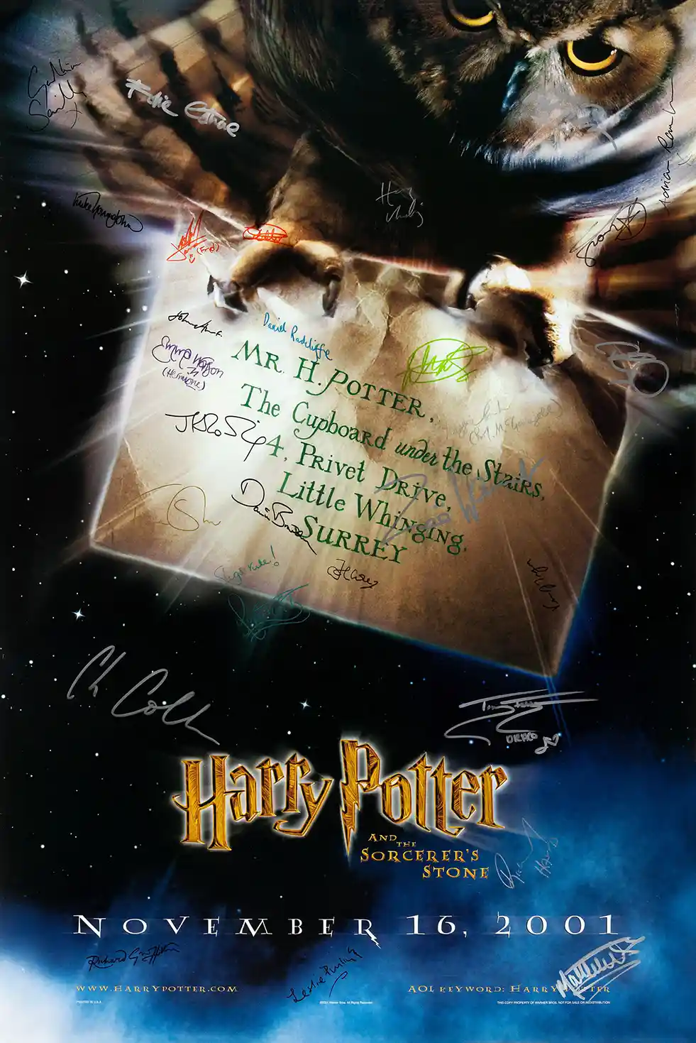 Harry Potter And The Sorcerer's Stone Movie Poster – Official Poster: Modern Fantasy Wall Art Print