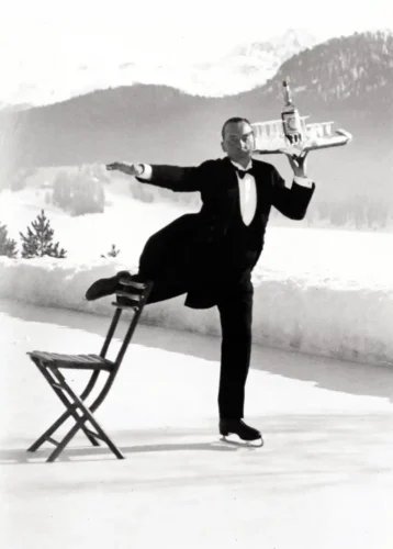 Alfred Eisenstaedt Ice Skating Waiter, 1932 Photography Print