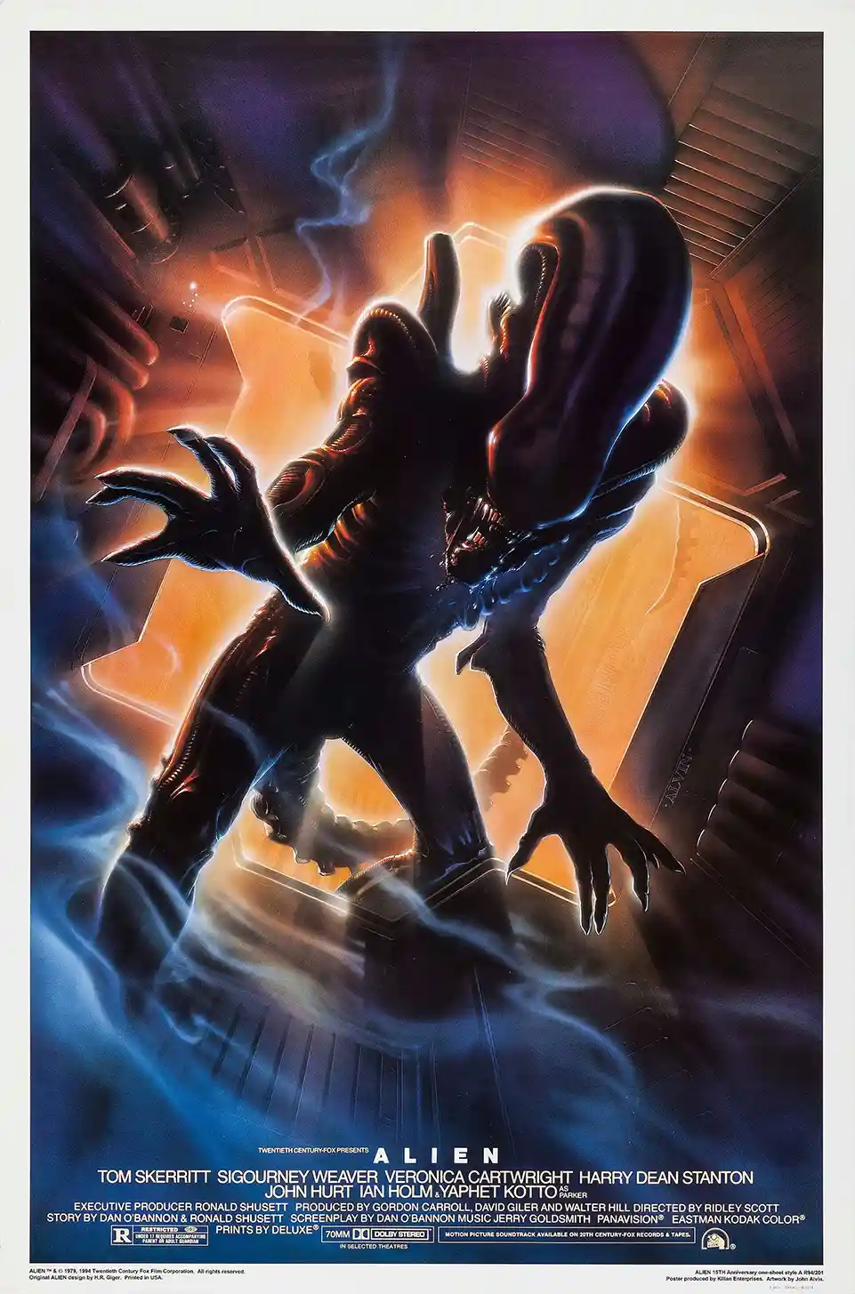 Alien Movie Poster – 1979 Original Theatrical Poster (Version 2): Vintage Sci-Fi Wall Art Print