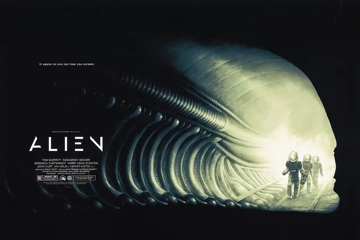 Alien Mondo Poster by Phantom City Creative | Ridley Scott Sci-Fi Horror Print