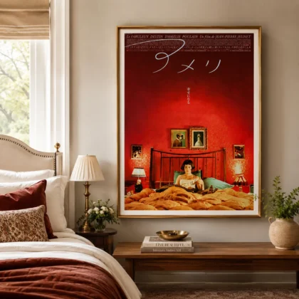 Amélie 2001 Japanese movie poster for gallery wall display by MerchFuse