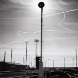 Rails and Jet Trails Roseville, California Ansel Adams Photography Print
