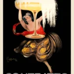 Antique Vintage Alcohol Poster by Leonetto Cappiello Created for Contratto Alcoholic Beverage Company 1922