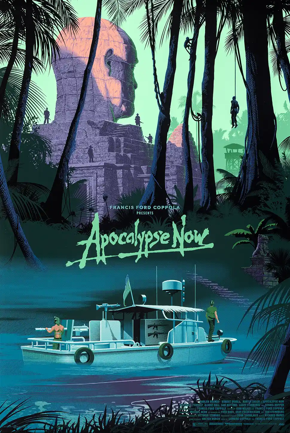 Apocalypse Now Laurent Durieux Mondo Poster - Kurtz's Compound PBR Art Print