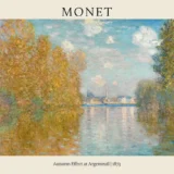 Monet Autumn Effect at Argenteuil 1873 Impressionism Art Print