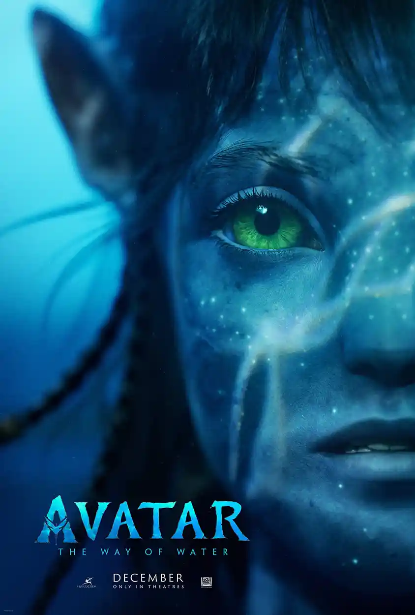 Avatar: The Way Of Water Movie Poster – Iconic Poster (2022 Version 1): Modern Sci-Fi Wall Art Print