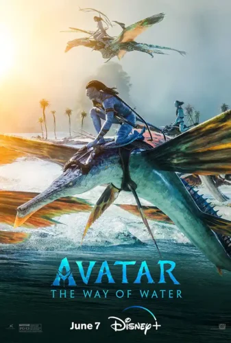 Avatar The Way of Water 2022 Pandora Skimwing Movie Poster