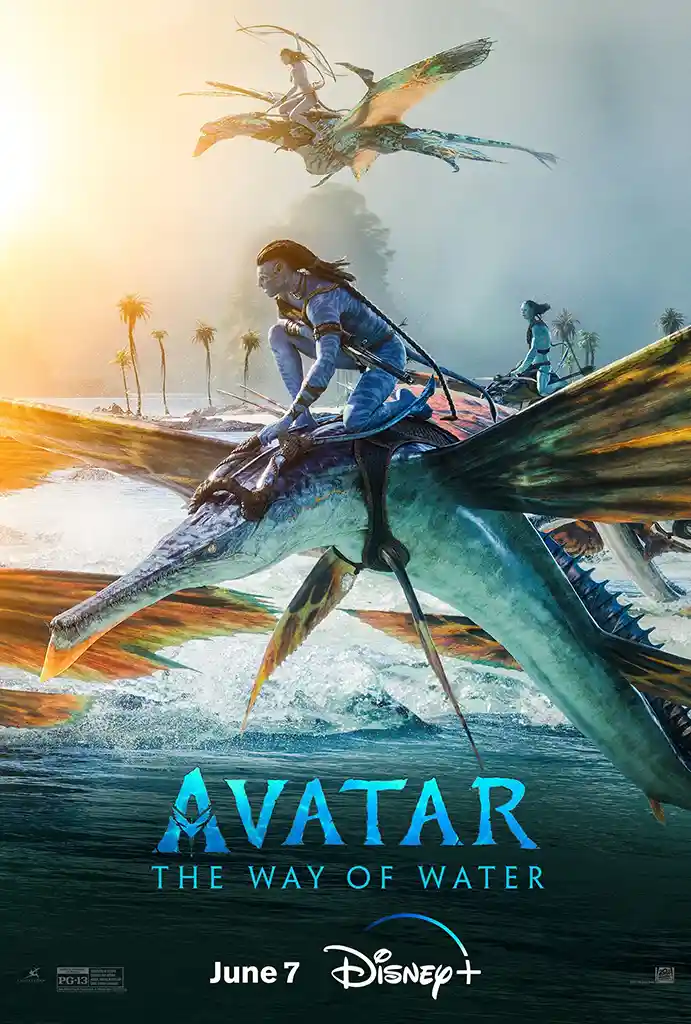 Avatar: The Way Of Water Movie Poster – Iconic Poster (2022 Version 4): Modern Sci-Fi Wall Art Print