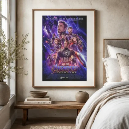 Avengers Endgame – Superhero cinema movie poster by MerchFuse