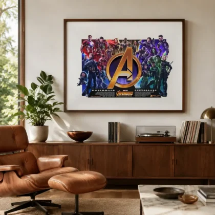 Avengers Infinity War – Archive Artwork wall print with film-room character by MerchFuse