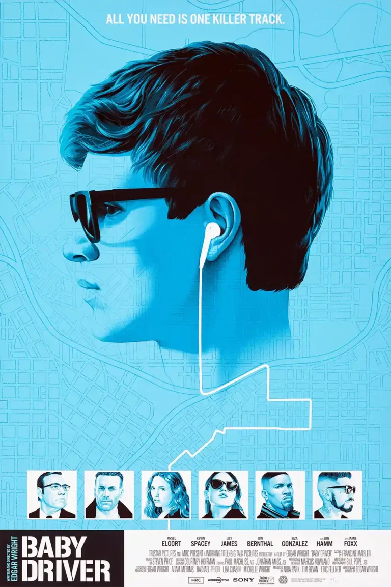 Baby Driver Movie Poster - Premium Wall Art Print