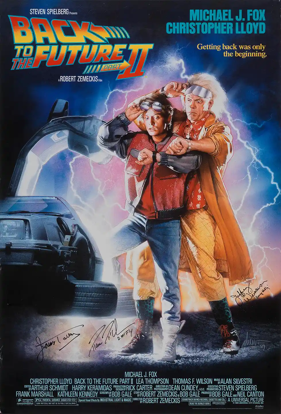 Back To The Future Part II Movie Poster – Original Theatrical Poster: Vintage Sci-Fi Wall Art Print