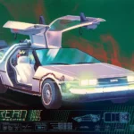 DeLorean Time Machine 1985 Poster by Kevin Tong | Back to the Future Art 2 Back to the Future 161 175 by Kevin Tong Mondo 2016